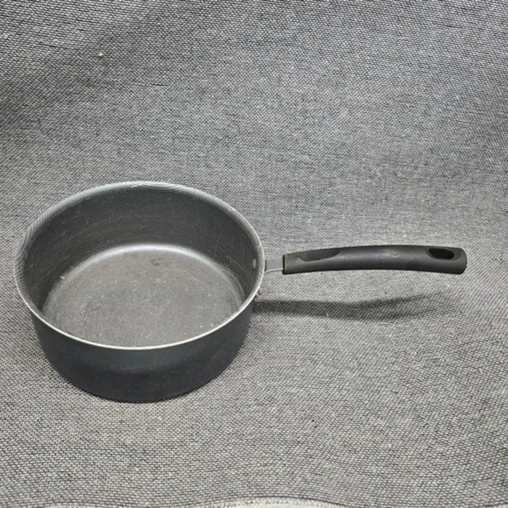 4pc‎ Saucepan Set Nesting Non-Stick Honeycomb Black Good 6-8in Pots